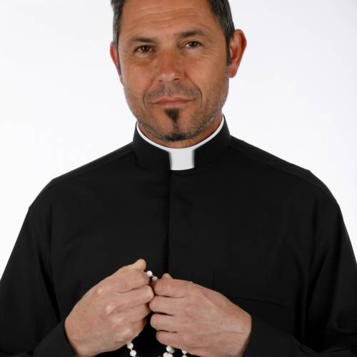 Koszule z kołnierzem rzymskim 100% bawełna popelina