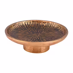 Incense bowl in golden anthracite aluminium