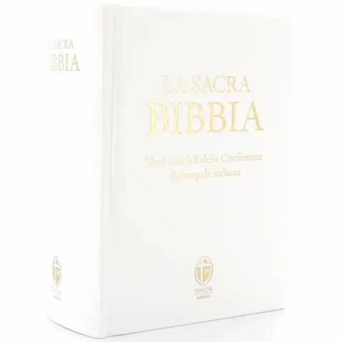 Holy Bible. Large printed edition. White eco-leather