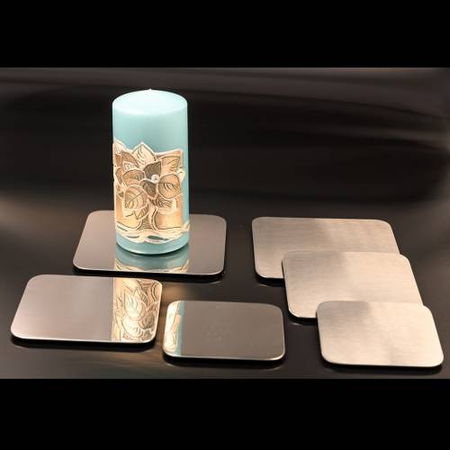 Square and polished plate