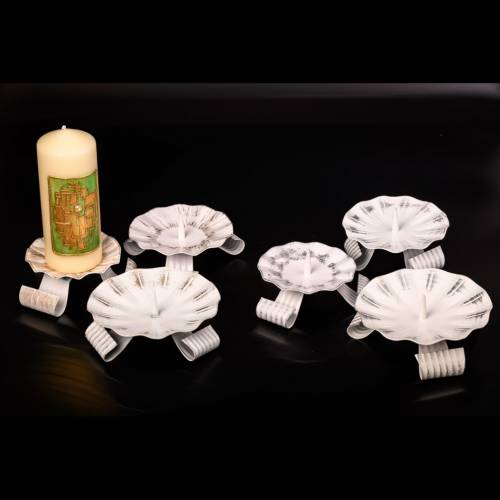 Three footed Iron candle plate