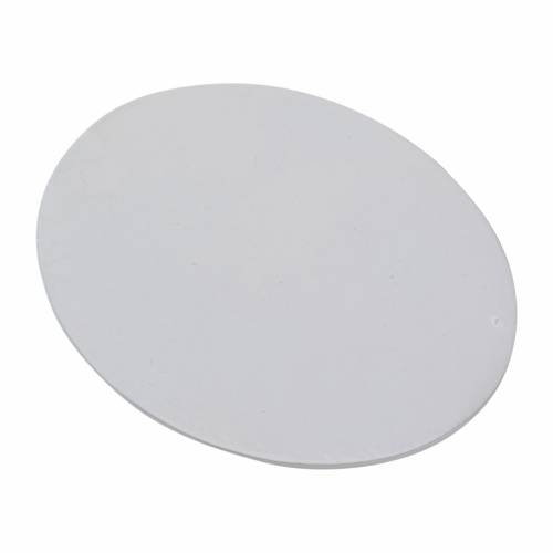 Piatto ovale alluminio bianco 10x8 cm