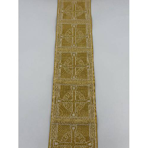 Szeroki Galon (10,5 cm) Liturgiczny Półmetalowy EMMA 250