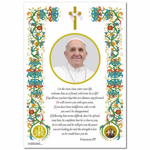 Obraz ze Złotym Nadrukiem na Papierze Pergaminowym