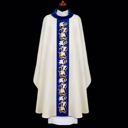 Marian chasuble in woven fabric