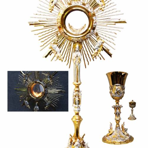 Monstrancja Madonna z Aniołami