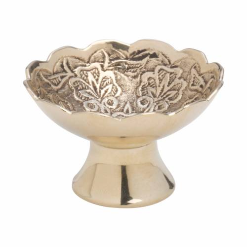 Incense bowl with flower design