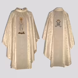 Ornat Damaszkowany z Pasem Matki Bożej z Lourdes