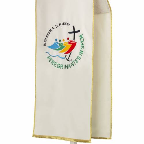 Białe Nakrycie Ambony Oficjalne Logo JUBILEUSZ 2025 Rzym