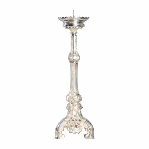 Srebrny Kandelabr Ołtarzowy H 50 cm