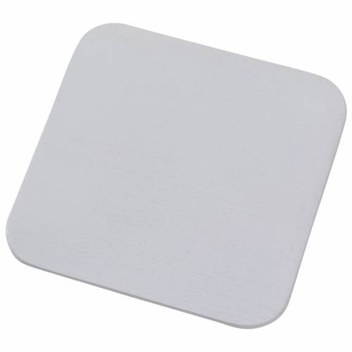 Piattino alluminio chiaro 10x10 cm