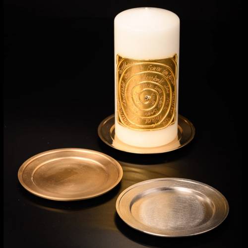 Round brass coaster D 11 cm