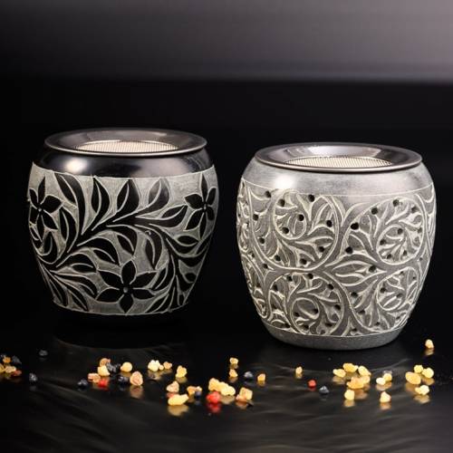 Incense burner with decoration