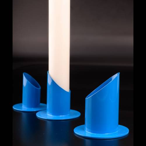 Portacandele blu