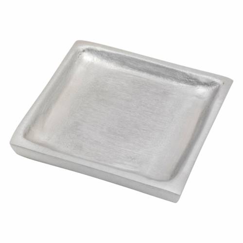 Piattino alluminio quadrato opaco