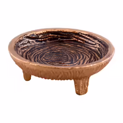 Gold black aluminium incense bowl