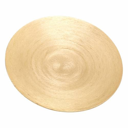 Coaster aluminum gold D 12,5 cm
