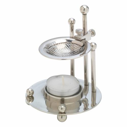 Bruciaincenso nichel H 10 cm