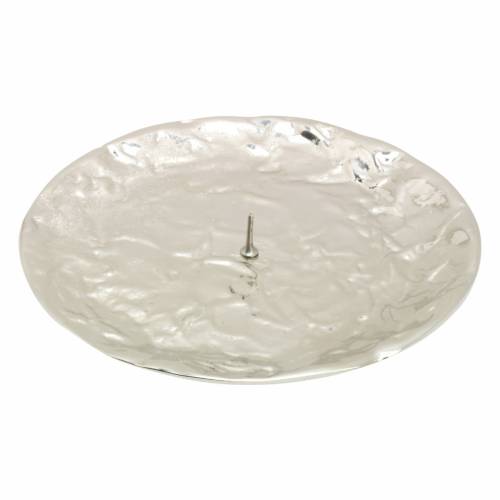 Nickel plated brass coaster with thorn