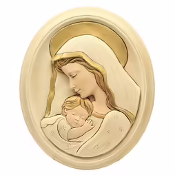 Zagłówek z Proszku Alabastrowego Madonna z Dzieciątkiem