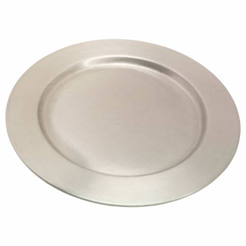 Plate smooth brass D 21 cm