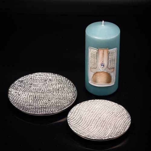 Aluminium coaster honeycomb D 12 cm