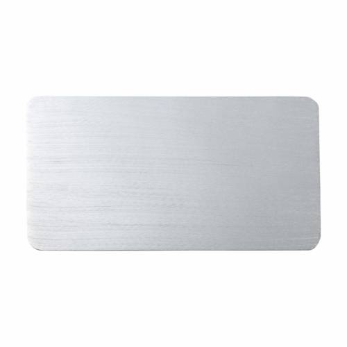 Portacandela alluminio argentato