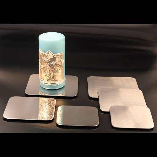 Candle plate of stainless steel
