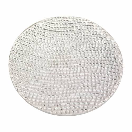 Aluminium coaster honeycomb D 12 cm