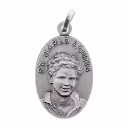 Medal Świętego Karola Acutisa w Posrebrzanym Mosiądzu