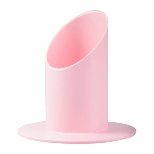 Candlestand of pink steel