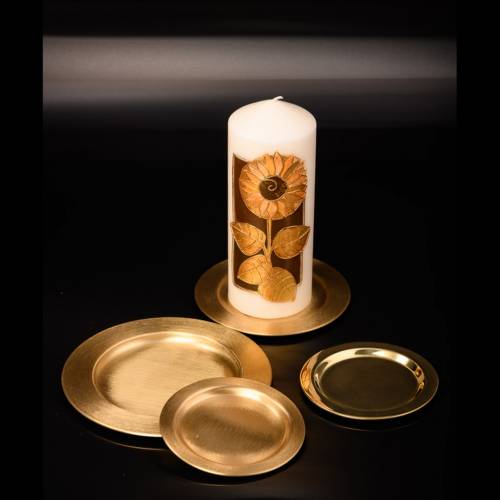 Portacandela ottone D 11 cm versione light