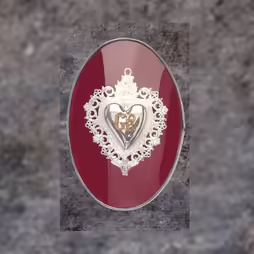 Ex Voto cuore in argento