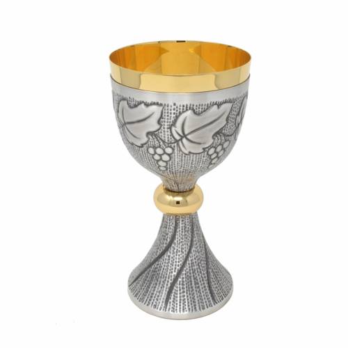 Chalice Chiseled brass Grapes
