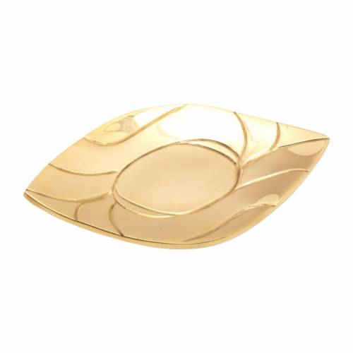 Oval candle plate 14x8 cm