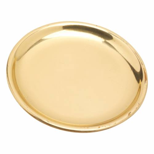 Brass gold coaster D 10 cm