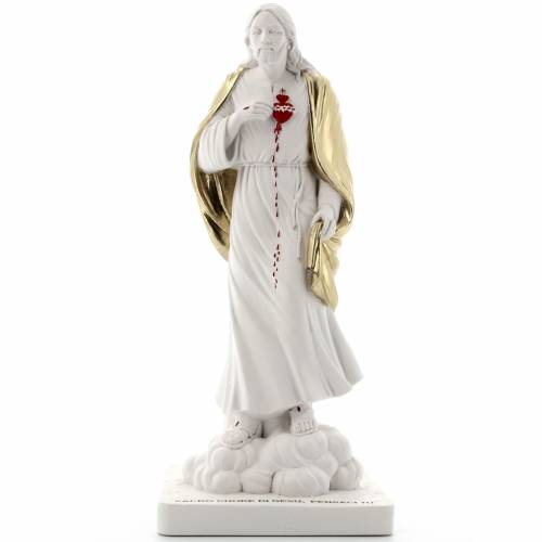 Figurka Serca Jezusowego z Białego Marmurowego Proszku