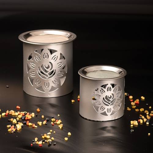 Incense burner iron, silver coloured