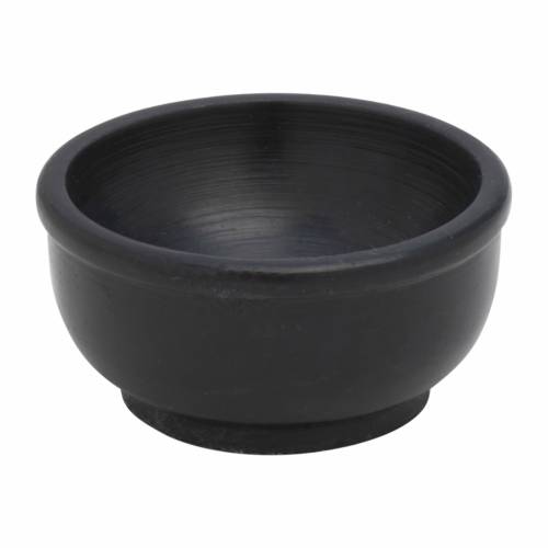 Incense bowl black stone