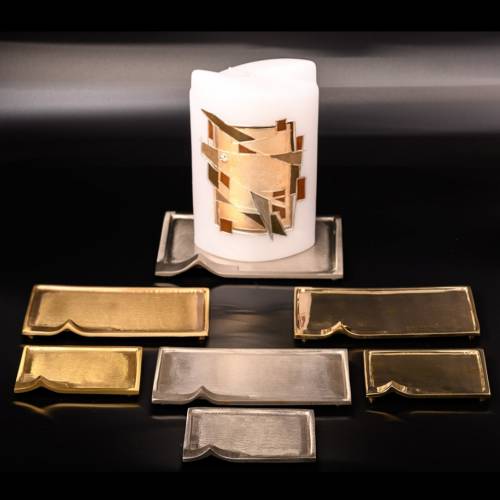 Candle coaster gold colour
