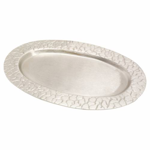 Oval candle plate 14x8 cm