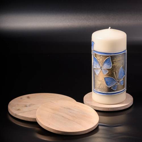 Light wood coaster