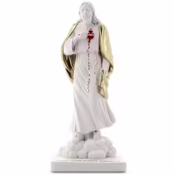 Figurka Serca Jezusowego z Białego Marmurowego Proszku
