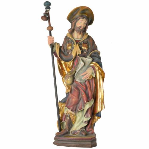 San Giacomo Scolpito a Mano - 12 cm