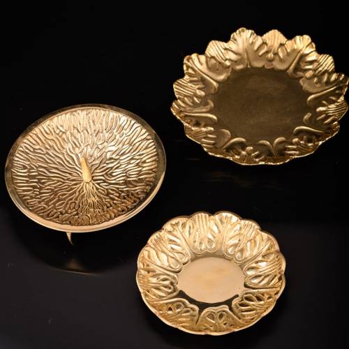 Brass leaf coaster