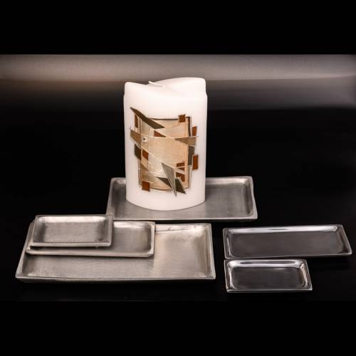 Matte brass coaster