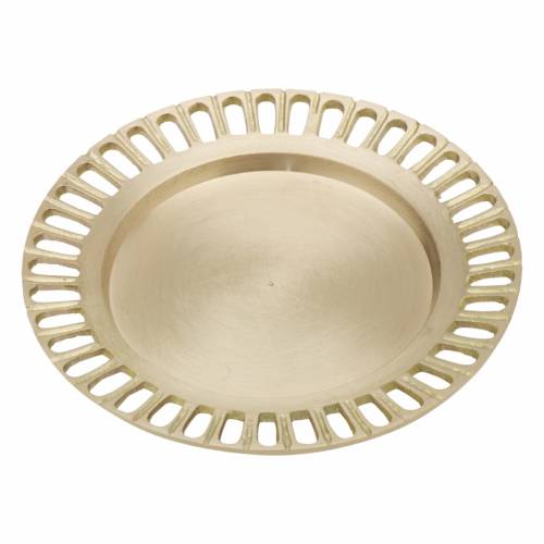 Portacandela ottone oro opaco