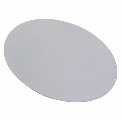 White aluminium coaster 17x12 cm