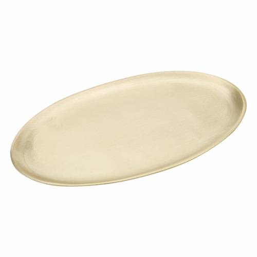 Matte oval candle plate