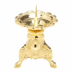 Portacandela ottone dorato